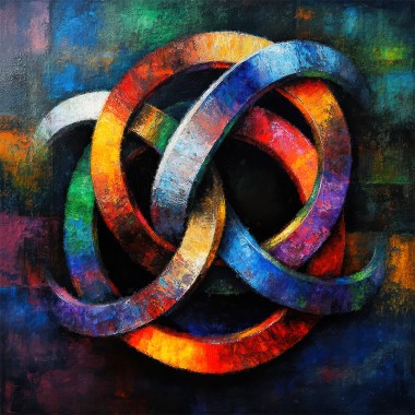 Abstracte kleurrijke vormen